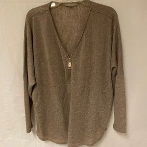Joan Vass 3x Taupe brown shirt worn once